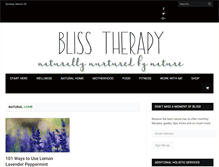 Tablet Screenshot of blisstherapy.org